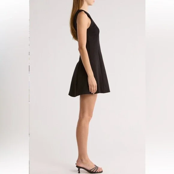 Reformation Elegant Black Sleeveless Dress Size Large NWTs $250 - Picture 3 of 7